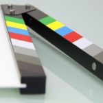 a clapper board