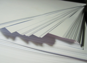 pieces of paper